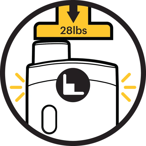 Press the mouthpiece down vertically