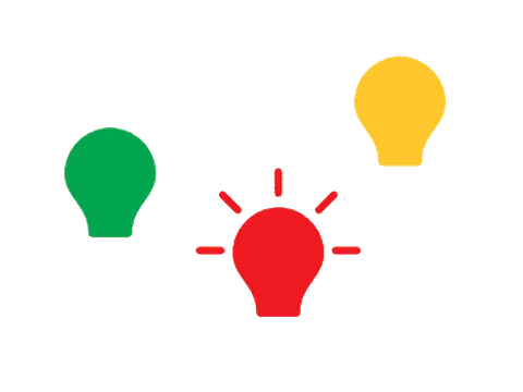 Green light. Red light. Pulsing light. Vibrations.